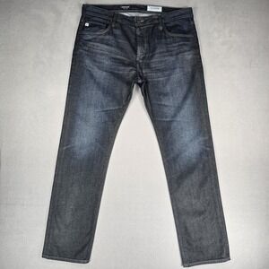 AG Adriano Goldschmied Matchbox Jeans Mens 38x34 Blue Slim Straight Stretch NWT